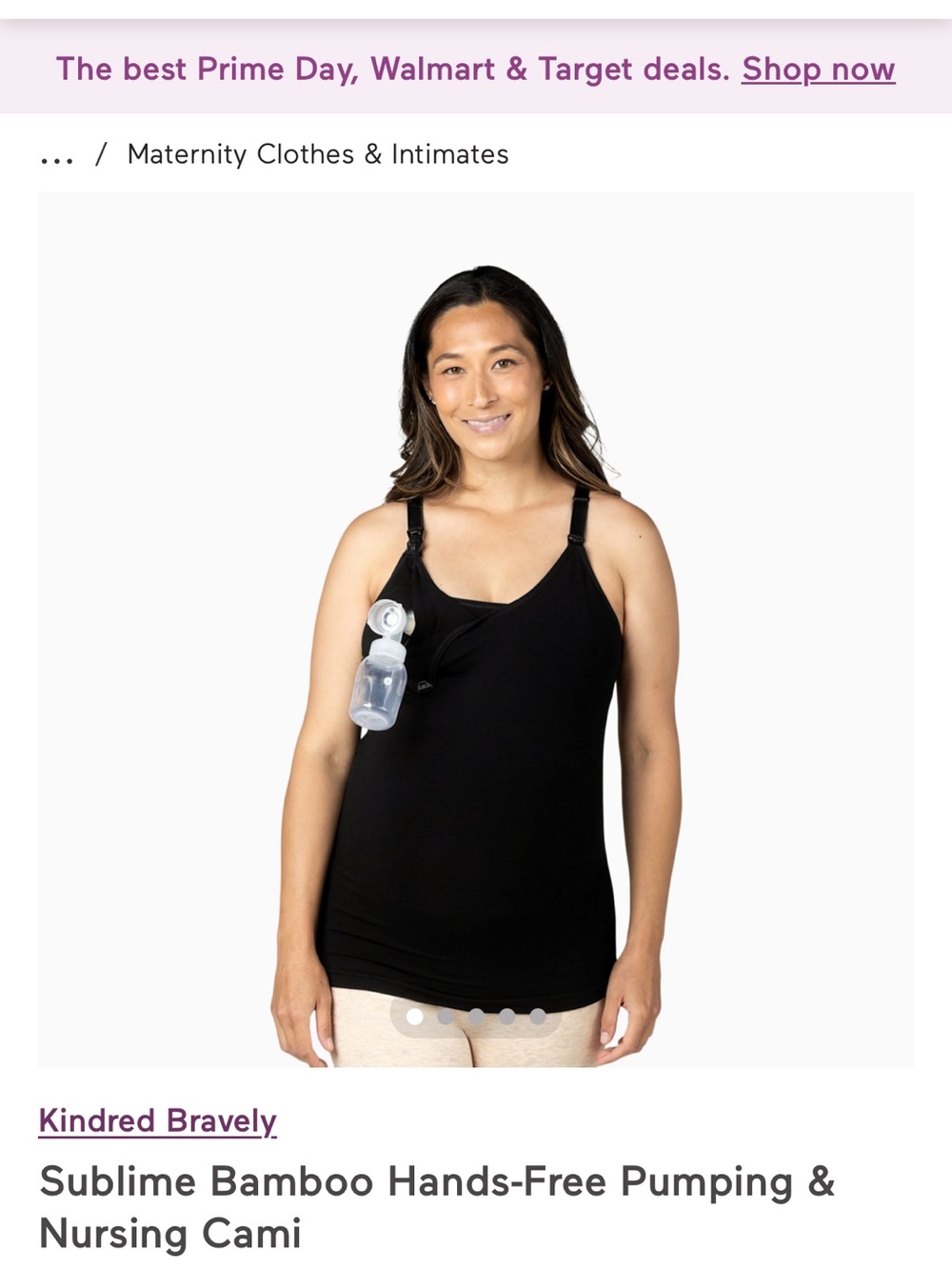 Kindred Bravely Hands-Free Pumping & Nursing Cami - Beige